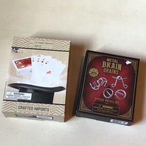 🌷19 CARD TRICKS AND BRAIN DRAINS PUZZLES NWT